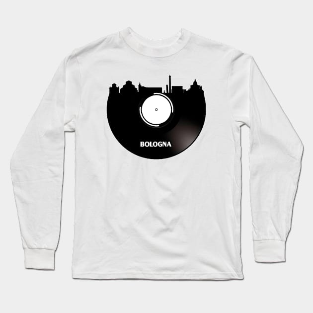 Bologna Vinyl Long Sleeve T-Shirt by Ferrazi